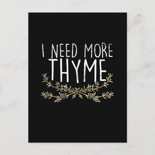 タイム・ハーブ植物 ポストカード (正面)