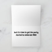 タイム・祝トゥ・ *50誕生日*起こせ！!カード カード (内部)