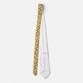タイメープルリーフ抽象芸術 – キャラメル ネクタイ (裏面)