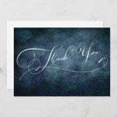 タイモダンプとライツブルーグリーンティール（緑がかった色）《写真》ぼけ味 サンキューカード (正面/裏面)