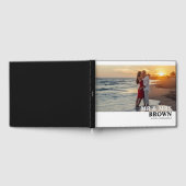 タイモダンプカスタムフォト結婚のゲストブック ゲストブック (全面)