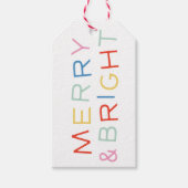 タイモダンプホリデークリスマメリース&ブライト ギフトタグ (正面)