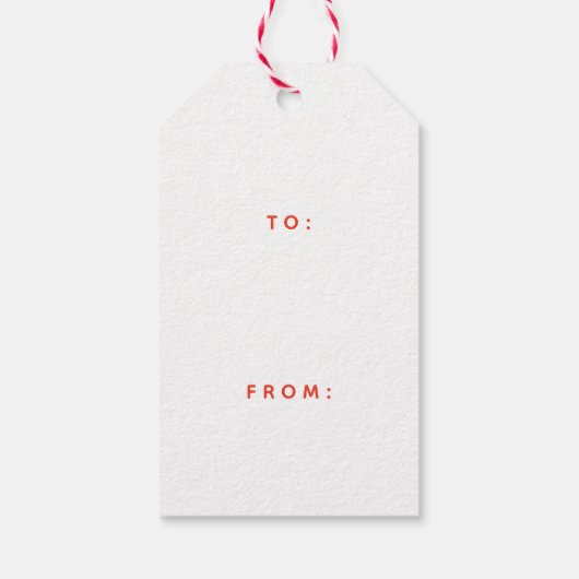 タイモダンプホリデークリスマメリース&ブライト ギフトタグ (裏面)