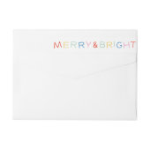 タイモダンプホリデーメリー&ブライト差出人住所 ラップアラウンドラベル (裏面)