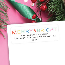 タイモダンプホリデーメリー&ブライト差出人住所 ラベル