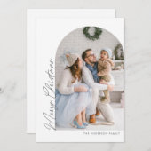 タイモダンプミニマルライターのクリスマス写真 シーズンカード (正面/裏面)