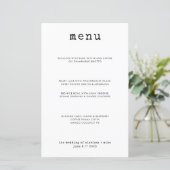 タイモダンプミニマルライターディナーのメ結婚ニュー (スタンド正面)