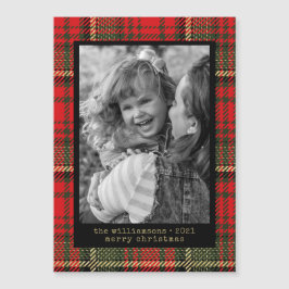 タイモダンプライター赤と金ゴールド格子柄の写真ホリデー