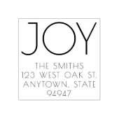 タイモダンプJOYホリデー差出人住所スタンプ ラバースタンプ (インプリント)