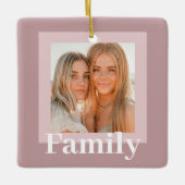 タイモダンペ&ピンク |写真 |家族のプレゼント セラミックオーナメント (正面)