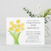 タイモダンポグラフィのチューリップ花誕生会 招待状 (スタンド正面)