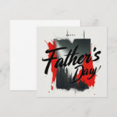 タイモダンポグラフィの父の日札 招待状 (正面/裏面)