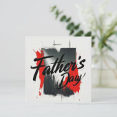 タイモダンポグラフィの父の日札 招待状 (スタンド正面)