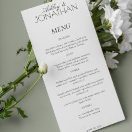 タイモダンポグラフィ中心の結婚披露宴 メニュー