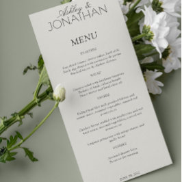 タイモダンポグラフィ中心の結婚披露宴 メニュー