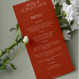 タイモダンポグラフィ中心の結婚披露宴 メニュー