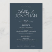 タイモダンポグラフィ中心結婚の プログラム (正面)