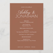 タイモダンポグラフィ中心結婚の プログラム (正面)