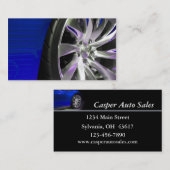 タイヤとリムの販売 名刺 (正面/裏面)