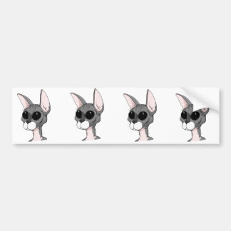 タイヤのスリップ痕猫のバンパーステッカー バンパーステッカー