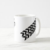 タイヤのスリップ痕 コーヒーマグカップ (正面右)
