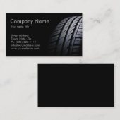 タイヤの取り付けとバランスの取れた名刺 名刺 (正面/裏面)