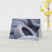 タイヤの回復お見舞いカード カード (黄色い花)