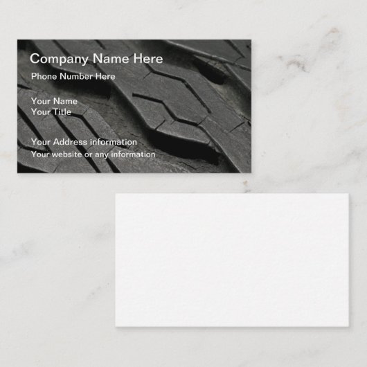 タイヤの御馳走背景の車のなテーマ 名刺 (正面/裏面)