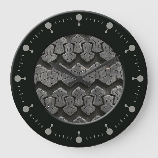 タイヤの柱時計 ラージ壁時計 (正面)