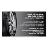 タイヤの自動修理 マグネット名刺 (正面)