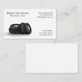 タイヤの販売の名刺 名刺 (正面/裏面)