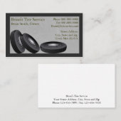 タイヤの販売の名刺 名刺 (正面/裏面)