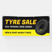 タイヤの販売バナー 横断幕 (横)