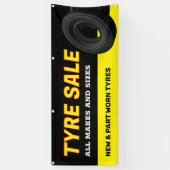 タイヤの販売バナー 横断幕 (縦)