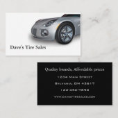 タイヤの販売 名刺 (正面/裏面)