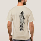 タイヤの跡 Tシャツ (裏面)