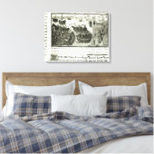 タイヤへの最初の攻撃 キャンバスプリント (インサイチュ (寝室))