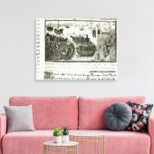 タイヤへの最初の攻撃 キャンバスプリント (インサイチュ (リビング))