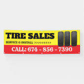 タイヤサービス販売カスタムバナー 横断幕 (横)