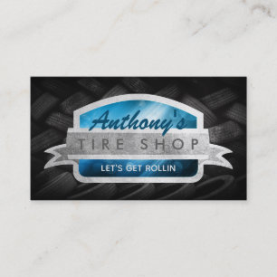 タイヤショップのスローガン名刺 名刺