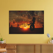 タイヤスイングストレッチキャンバス印刷の子 キャンバスプリント (インサイチュ (リビング))