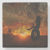 タイヤスイングストーンコースターの子供 ストーンコースター (正面)