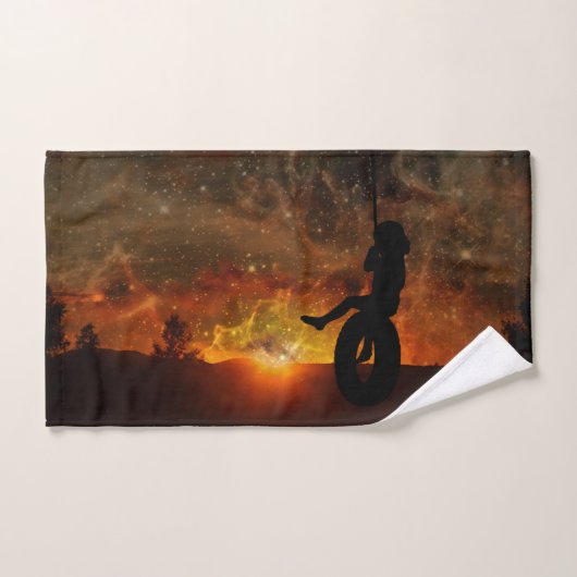 タイヤスイングハンドタオルの子供 ハンドタオル (ハンドタオル)