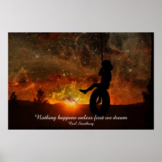 タイヤスイングポスタープリント ポスター (正面)