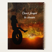 タイヤスイング中の子どもデイリープランナー プランナー手帳 (裏面)