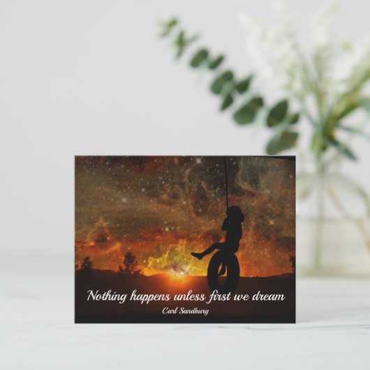 タイヤスイング葉書の子 ポストカード (スタンド正面)