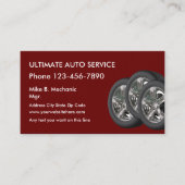 タイヤテーマ車の名刺 名刺 (正面)