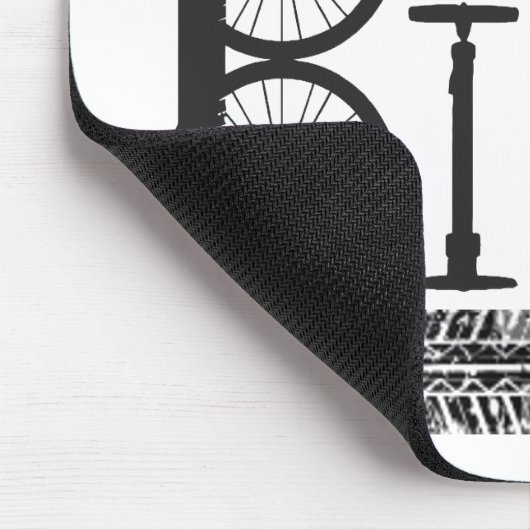 タイヤトラック付きバイクパーツからの落書き マウスパッド (コーナー)