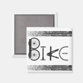 タイヤトラック付きバイクパーツからの落書き マグネット (正面/裏面)