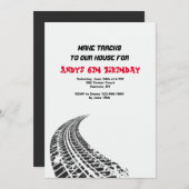 タイヤトラック招待状 招待状 (正面/裏面)